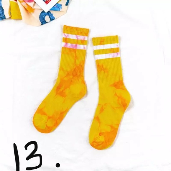 Tie dye cotton tube socks #10 - Picture 12 of 16